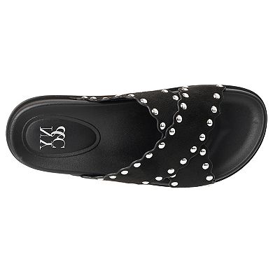New York & Company® Barnett Women's Scalloped Slide Sandals
