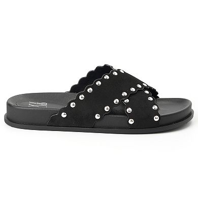 New York & Company® Barnett Women's Scalloped Slide Sandals
