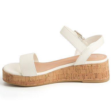 New York & Company® Halina Women's Platform Wedge Slingback Sandals