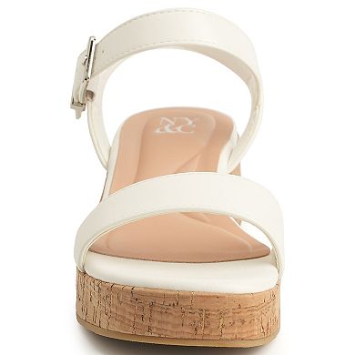 New York & Company® Halina Women's Platform Wedge Slingback Sandals