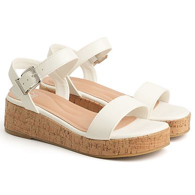 New York & Company® Halina Women's Platform Wedge Slingback Sandals