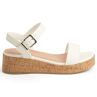 New York & Company® Halina Women's Platform Wedge Slingback Sandals