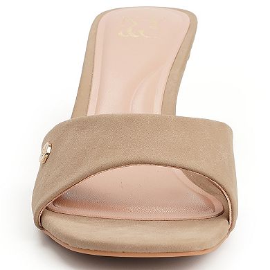 New York & Company® Gaia Women's Slip-On Heeled Sandals