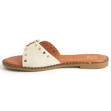 New York & Company® Westly Women's Buckle Accent Slide Sandals
