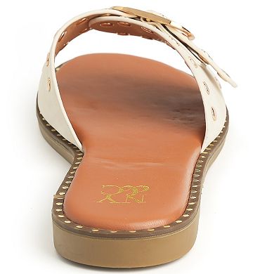 New York & Company® Westly Women's Buckle Accent Slide Sandals