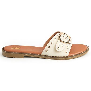 New York & Company® Westly Women's Buckle Accent Slide Sandals