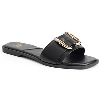New York & Company® Wenda Women's Slip-On Sandals With Buckle Detail