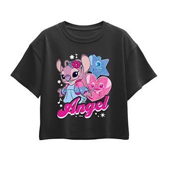Girls 7-16 Disney's Lilo & Stitch Angel Boxy Tee