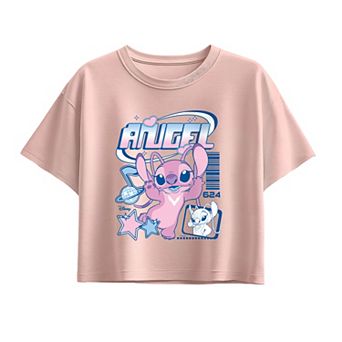 Girls 7-16 Disney's Lilo & Stitch Angel Boxy Tee