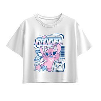 Girls 7-16 Disney's Lilo & Stitch Angel Boxy Tee