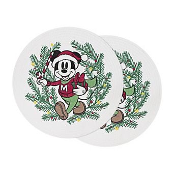 St. Nicholas Square® Disney’s Holiday Mickey 2 pc Braided Placemats