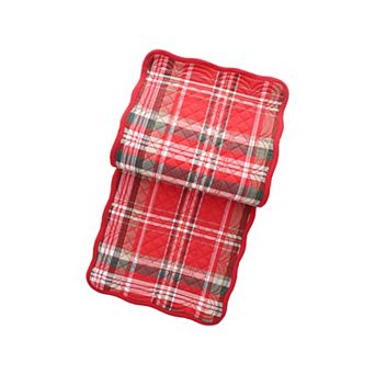 St. Nicholas Square® Quilted Plaid Table Runner