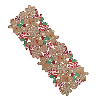 St. Nicholas Square® Gingerbread Cutout Table Runner