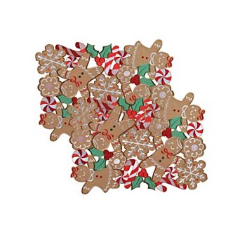 St. Nicholas Square® 2 pc Gingerbread Cutout Placemats