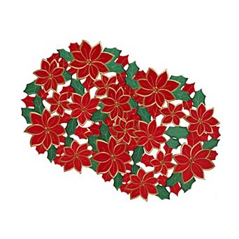 St. Nicholas Square® 2 pc Poinsettia Cutout Placemats