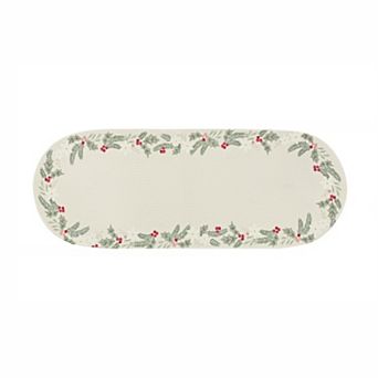 St. Nicholas Square® Botanical Printed Braid Table Runner
