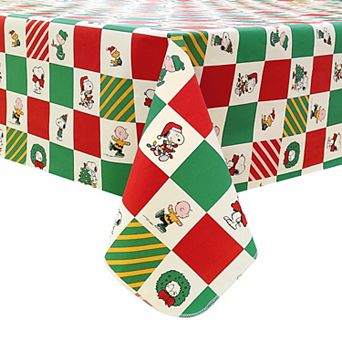 St. Nicholas Square® Peanuts Holiday PEVA Tablecloth