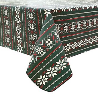 St. Nicholas Square® Fair Isle PEVA Tablecloth