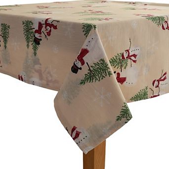 St. Nicholas Square® Yuletide Printed Woven Tablecloth