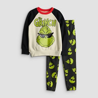 Boys 4-12 The Grinch Sunglasses 2 pc Sweatshirt & Sweatpants Set
