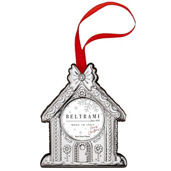 Discover Europe Made in Italy Beltrami Gingerbread House Frame Christmas Ornament