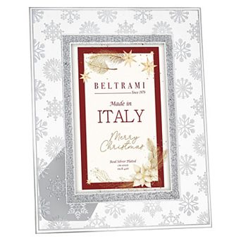 Discover Europe Made in Italy 4" x 6" Real Silver Plated Beltrami Frame