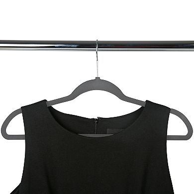 Simplify 100-Pack Slim Gray Velvet Suit Hangers