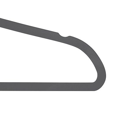 Simplify 100-Pack Slim Gray Velvet Suit Hangers