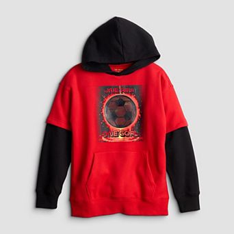 Boys 8-20 Tek Gear® Relaxed Layered Hoodie