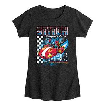 Girls 7-16 Disney's Lilo & Stitch Intergalactic Racing 626 Graphic Tee