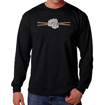 Drum Sticks - Men's Word Art Long Sleeve T-Shirt