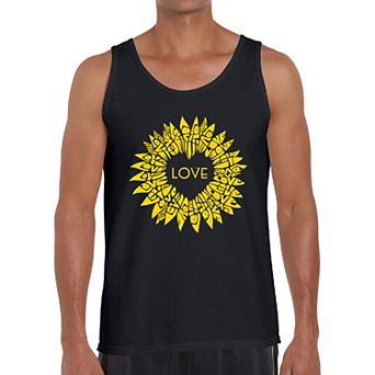 Sunflower Love - Men's Word Art Tank Top