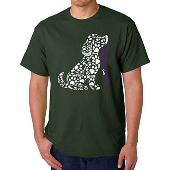 Dog Leash - Men's Word Art T-Shirt