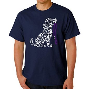 Dog Leash - Men's Word Art T-Shirt