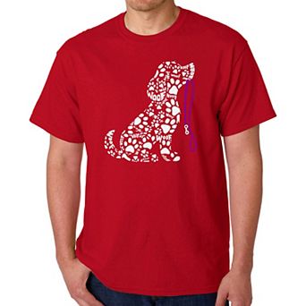 Dog Leash - Men's Word Art T-Shirt