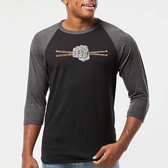 Drum Sticks - Men's Raglan Baseball Word Art T-Shirt