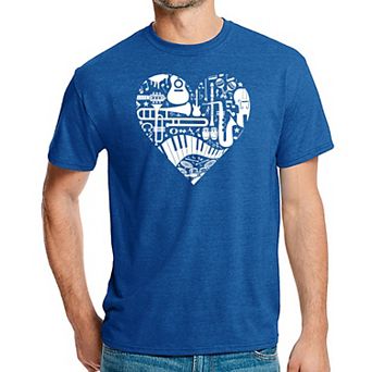 Musical Instrument Heart - Men's Premium Blend Word Art T-Shirt