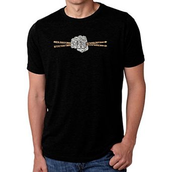 Drum Sticks - Men's Premium Blend Word Art T-Shirt