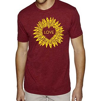 Sunflower Love - Men's Premium Blend Word Art T-Shirt