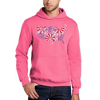 USA Fireworks - Men's Word Art Hooded Sweatshirt