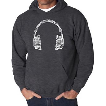 Mood Headphones - Men's Word Art Hooded Sweatshirt