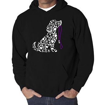 Dog Leash - Men's Word Art Hooded Sweatshirt