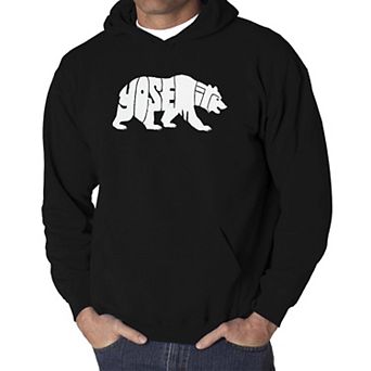 Yosemite Bear - Men's Word Art Hooded Sweatshirt