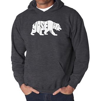 Yosemite Bear - Men's Word Art Hooded Sweatshirt