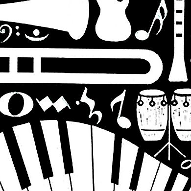 Musical Instrument Heart - Men's Word Art T-Shirt