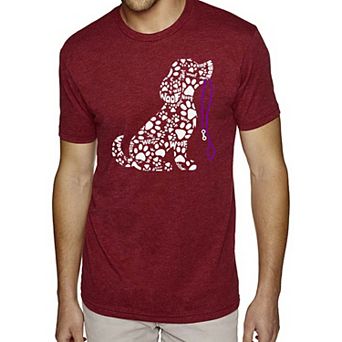 Dog Leash - Men's Premium Blend Word Art T-Shirt
