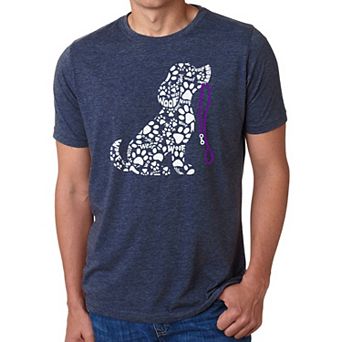 Dog Leash - Men's Premium Blend Word Art T-Shirt