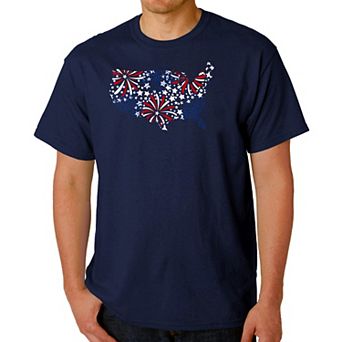 USA Fireworks - Men's Word Art T-Shirt