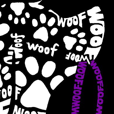 Dog Leash - Men's Word Art Long Sleeve T-Shirt