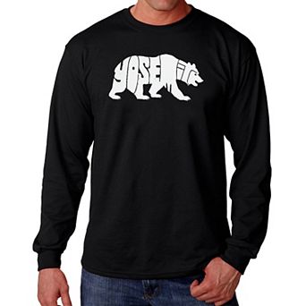 Yosemite Bear - Men's Word Art Long Sleeve T-Shirt